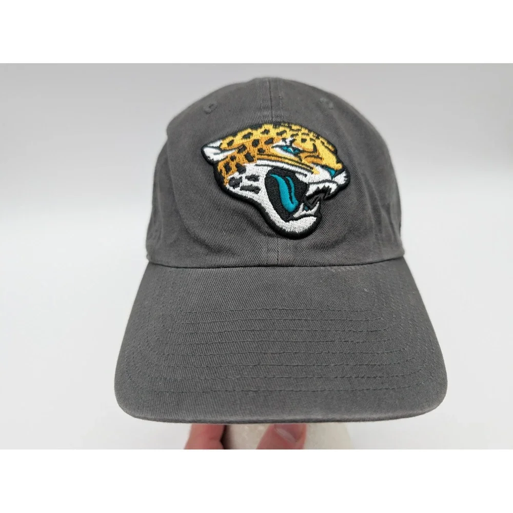 Jacksonville Jaguars 47 Brand Clean Up Hat Gray NFL Adjustable Cotton Cap OSFA
